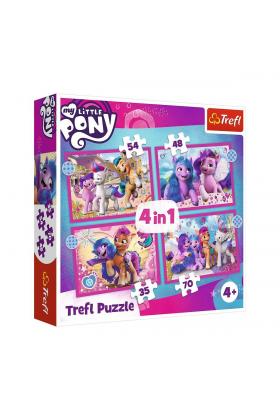 PUZZLE-34375 My Little Pony Movie 2021 4IN1 Puzzle